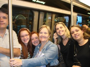 Em Orlando. Olha a cara do Henrique! Fingindo que não está feliz.